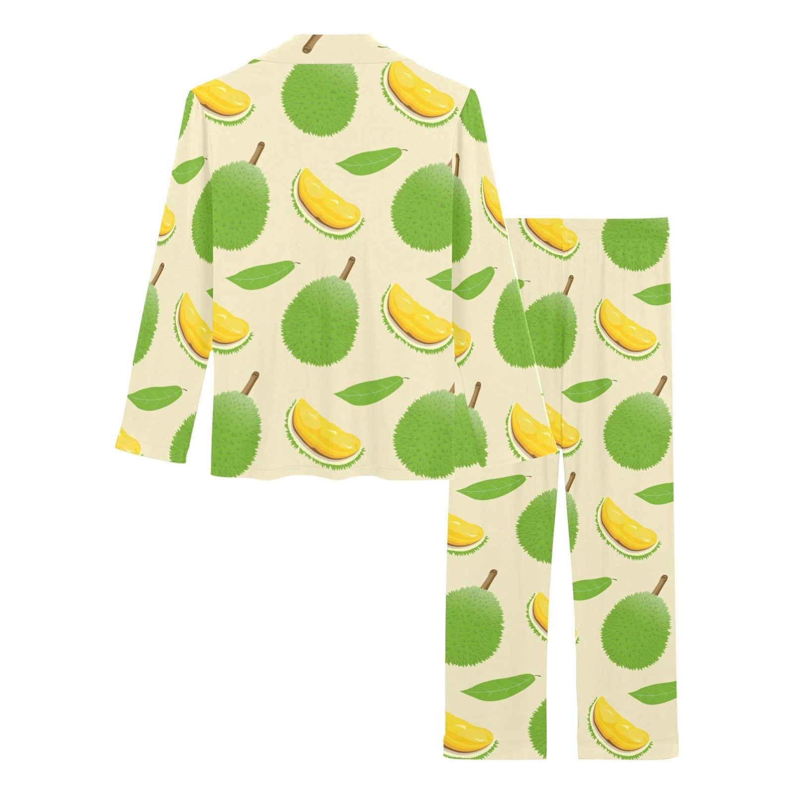 Durian pattern Women's Long Pajama Set